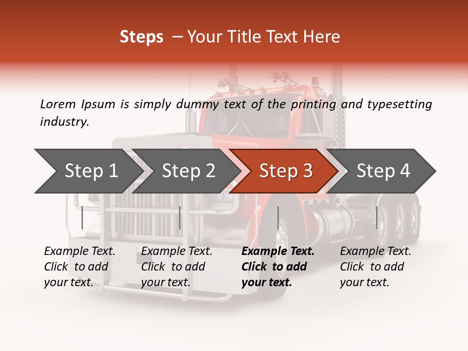 Copy Space White Cargo PowerPoint Template