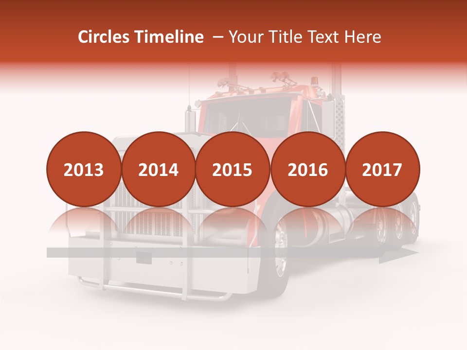 Copy Space White Cargo PowerPoint Template