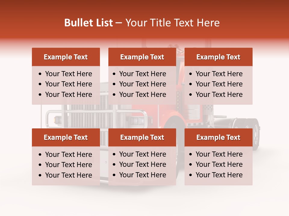 Copy Space White Cargo PowerPoint Template