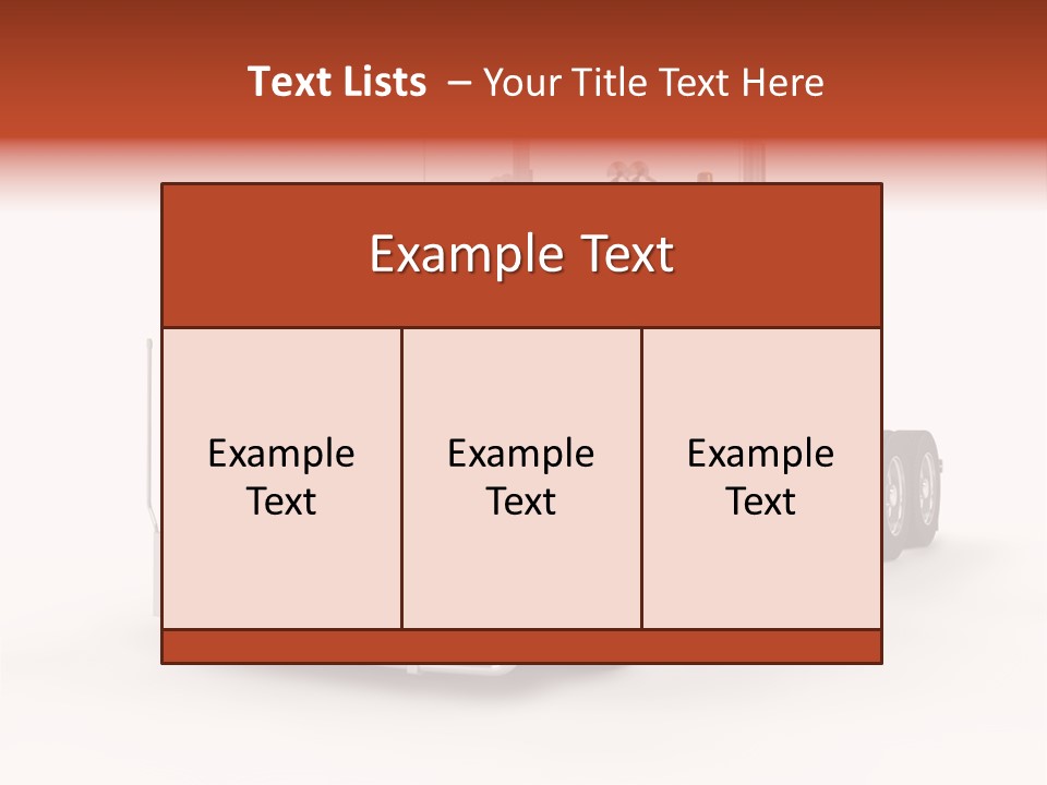 Copy Space White Cargo PowerPoint Template