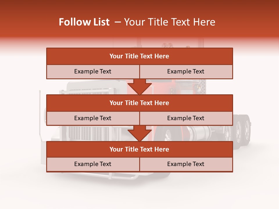 Copy Space White Cargo PowerPoint Template