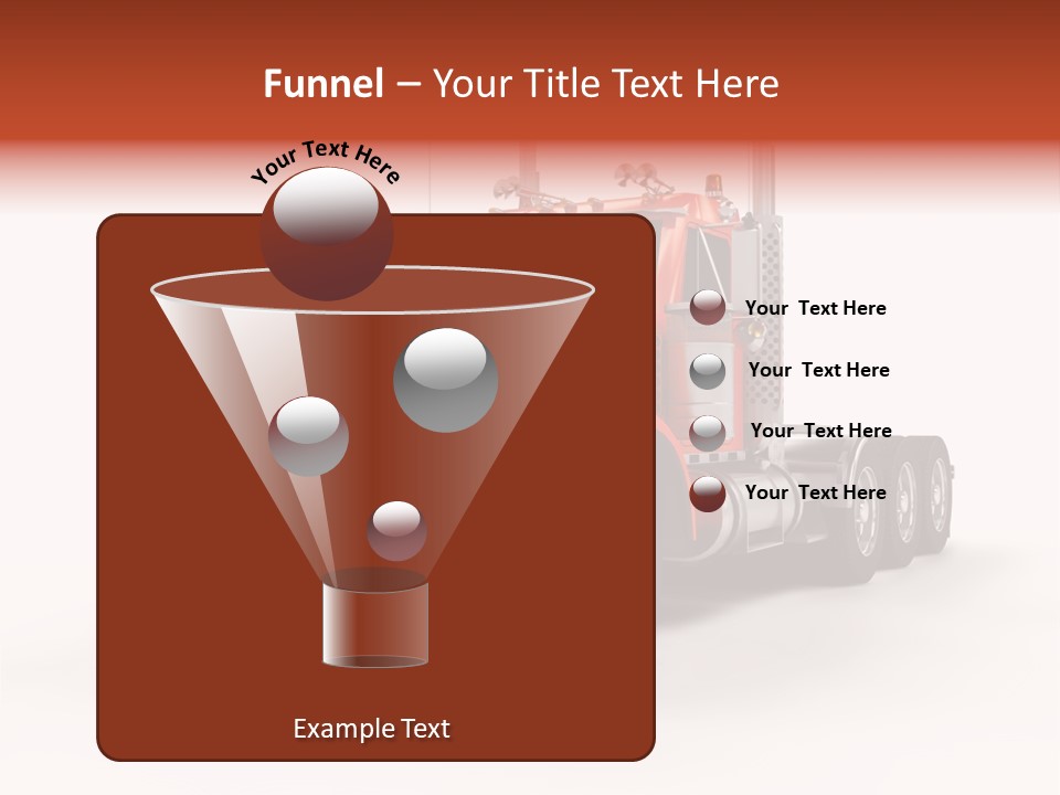 Copy Space White Cargo PowerPoint Template