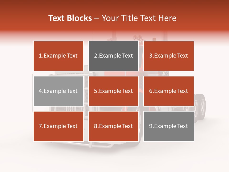 Copy Space White Cargo PowerPoint Template