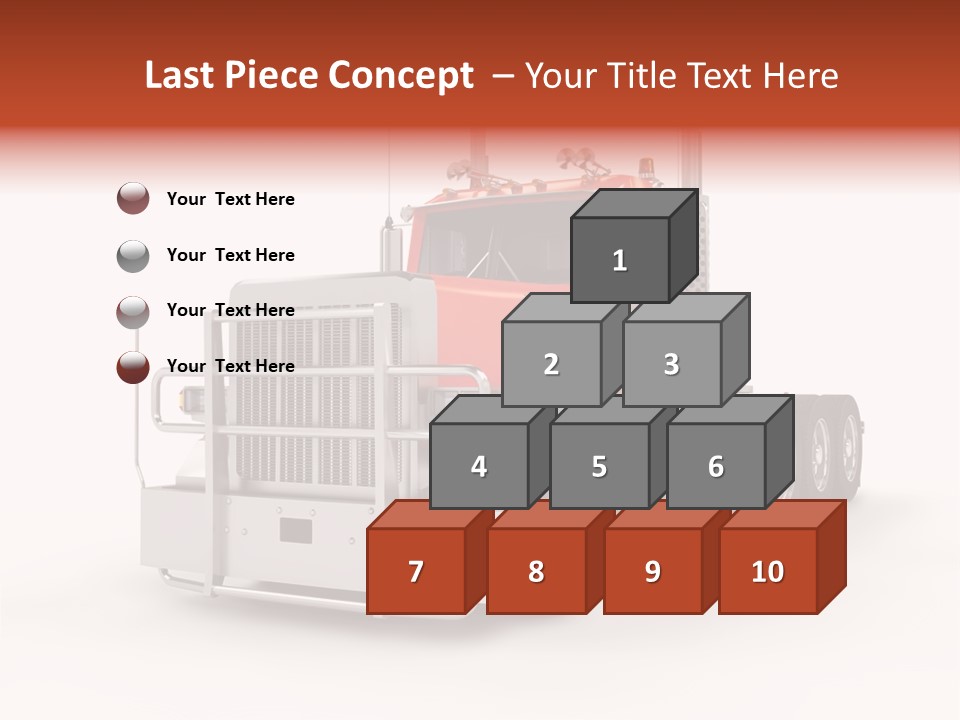 Copy Space White Cargo PowerPoint Template