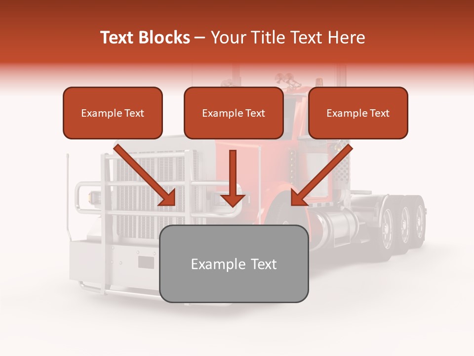 Copy Space White Cargo PowerPoint Template