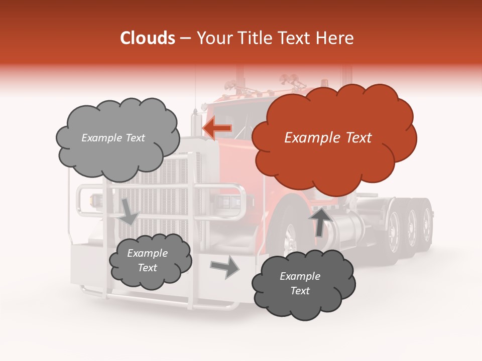 Copy Space White Cargo PowerPoint Template