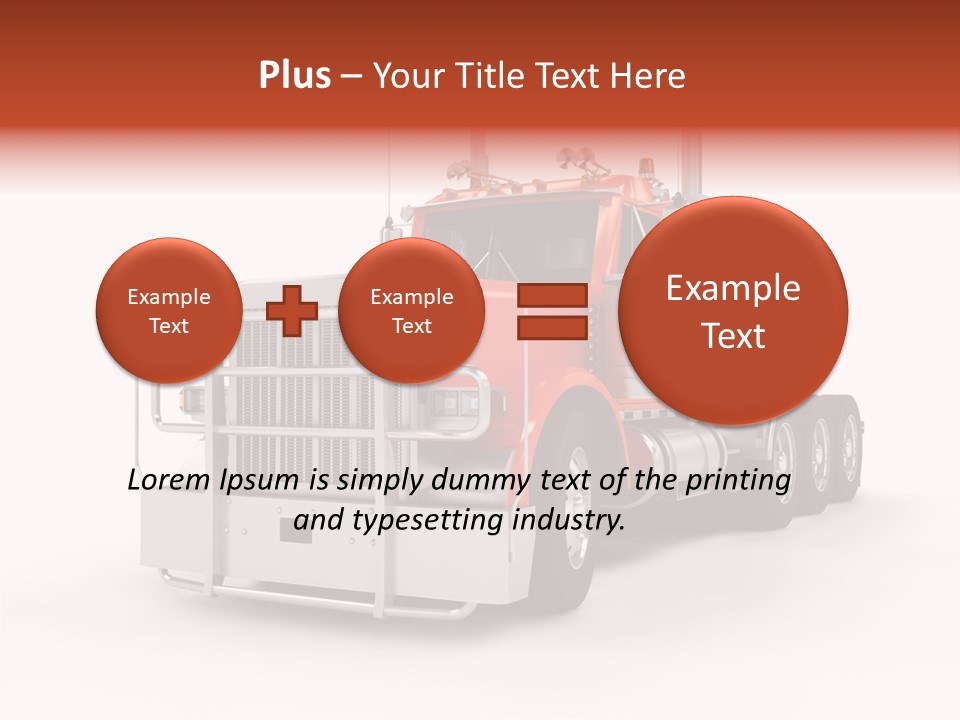 Copy Space White Cargo PowerPoint Template