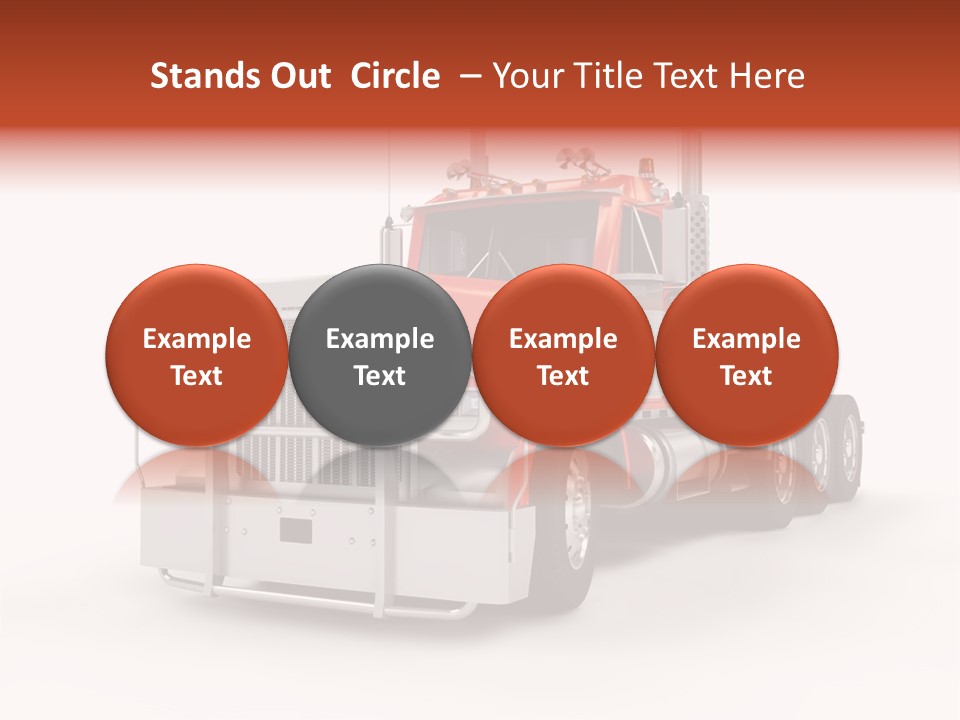 Copy Space White Cargo PowerPoint Template