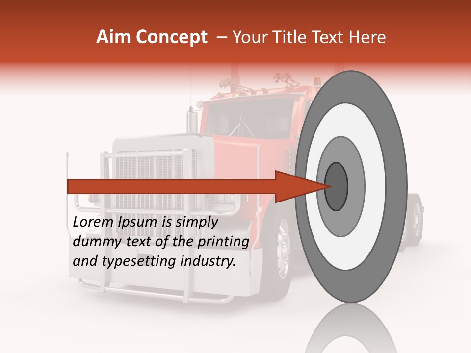 Copy Space White Cargo PowerPoint Template