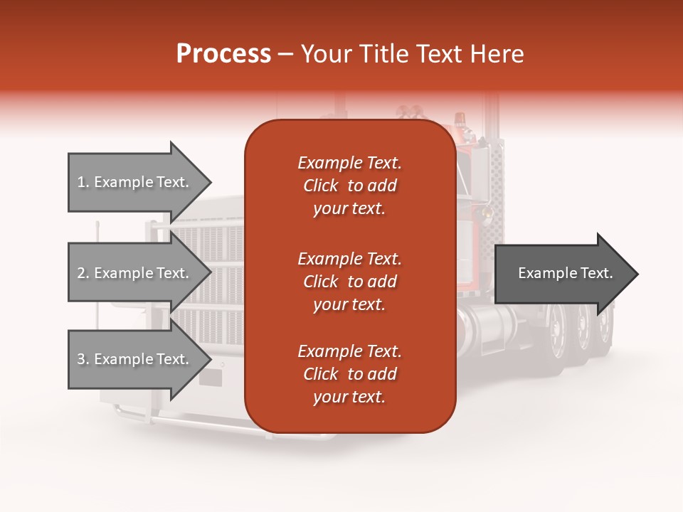 Copy Space White Cargo PowerPoint Template