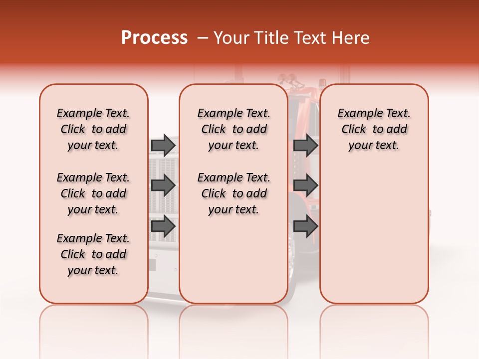 Copy Space White Cargo PowerPoint Template