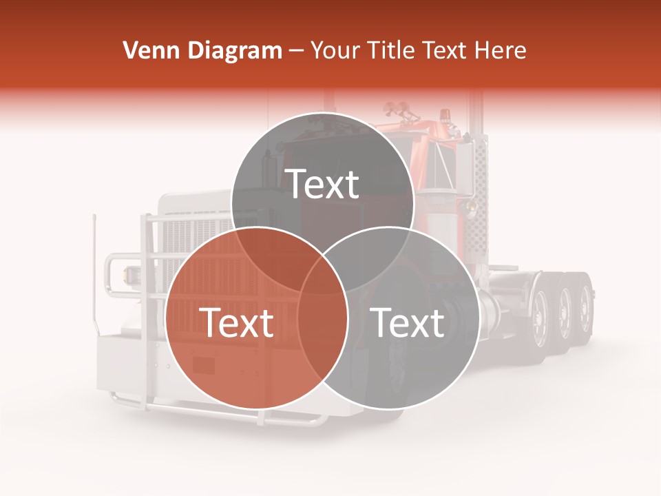 Copy Space White Cargo PowerPoint Template