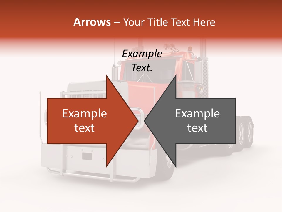 Copy Space White Cargo PowerPoint Template