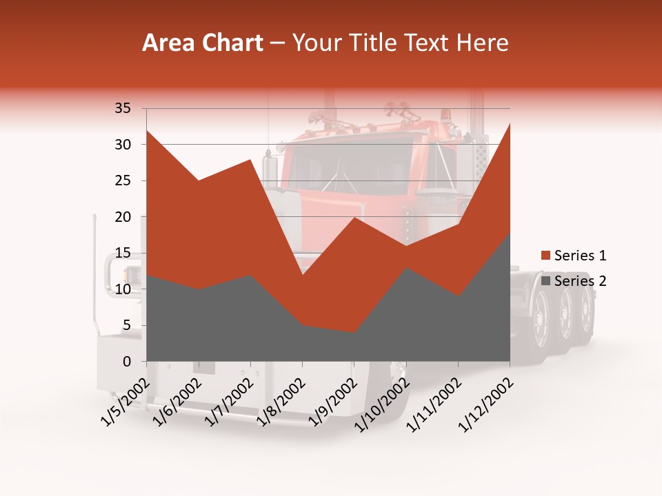 Copy Space White Cargo PowerPoint Template