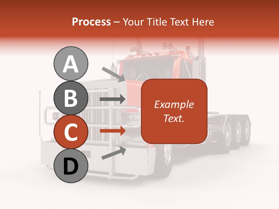 Copy Space White Cargo PowerPoint Template