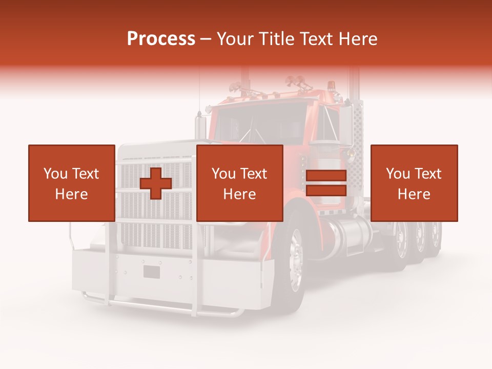Copy Space White Cargo PowerPoint Template