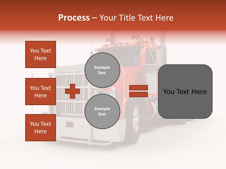 Copy Space White Cargo PowerPoint Template