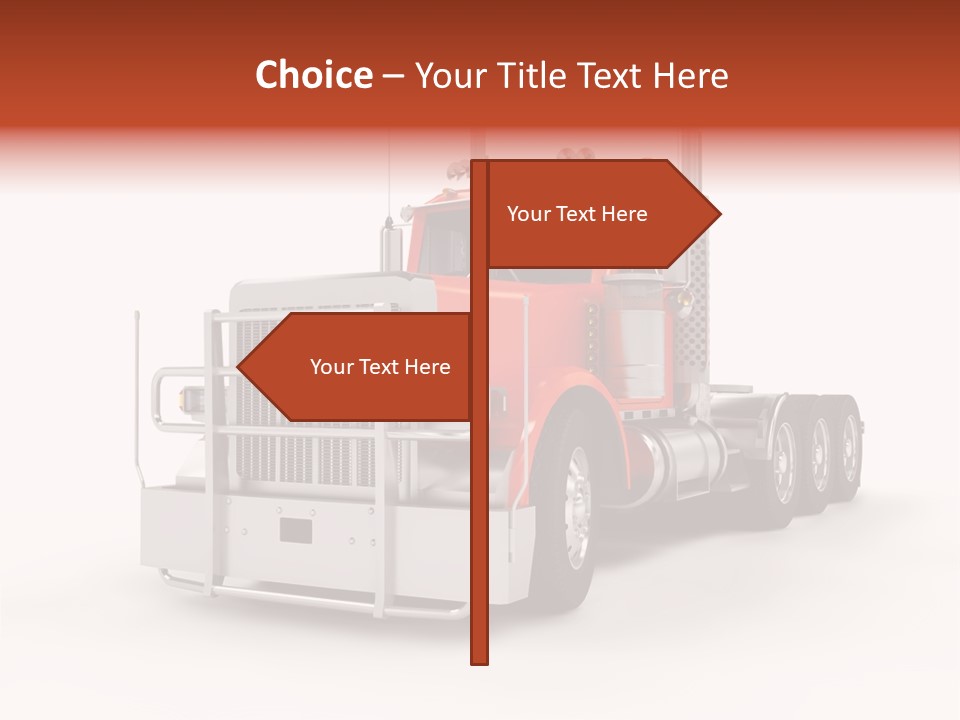 Copy Space White Cargo PowerPoint Template