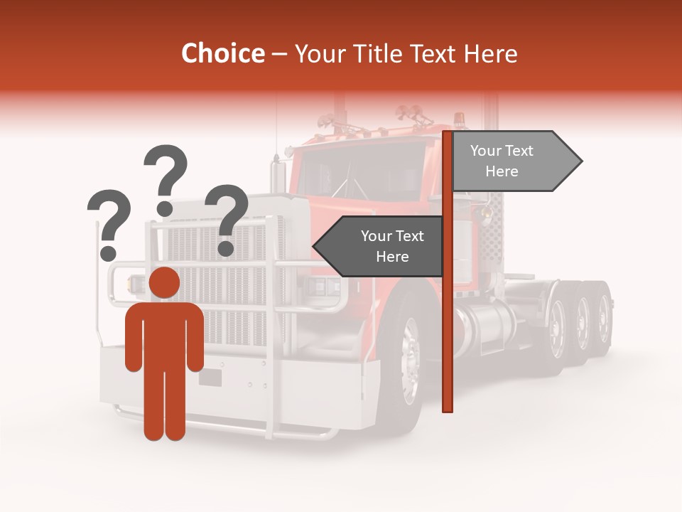 Copy Space White Cargo PowerPoint Template