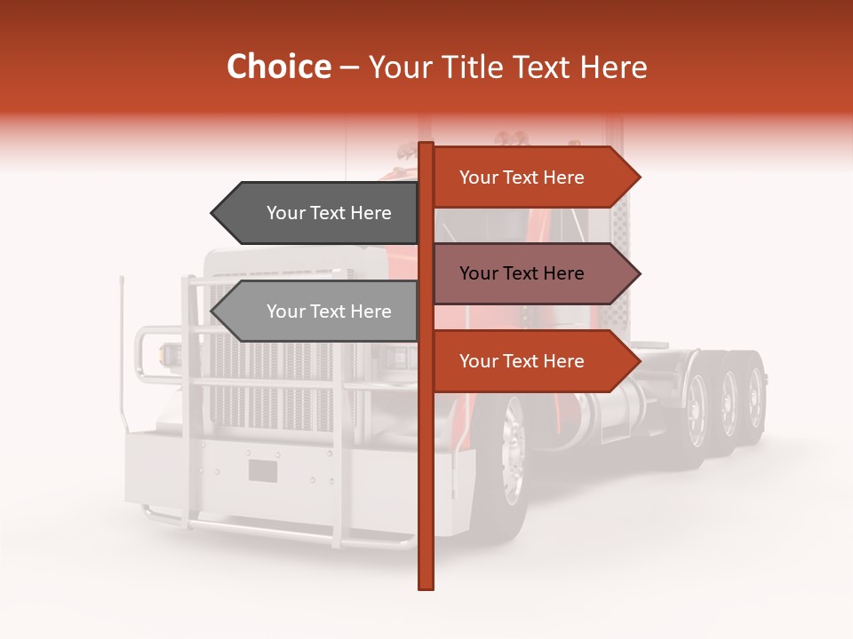 Copy Space White Cargo PowerPoint Template