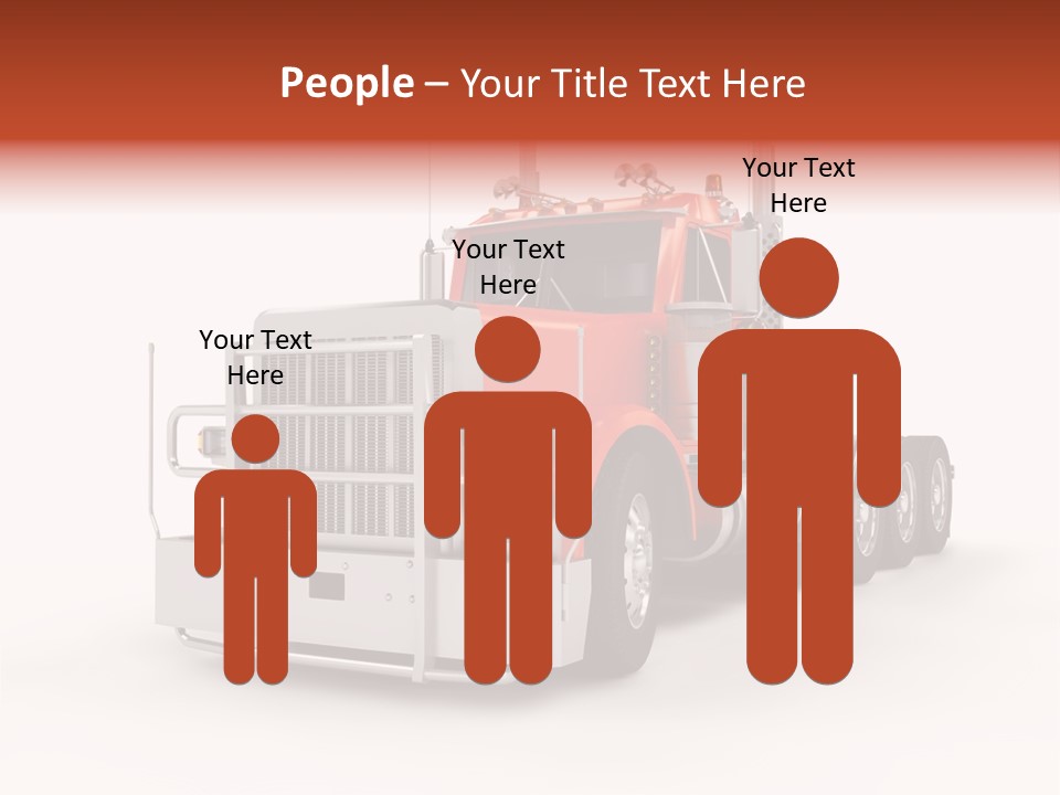 Copy Space White Cargo PowerPoint Template