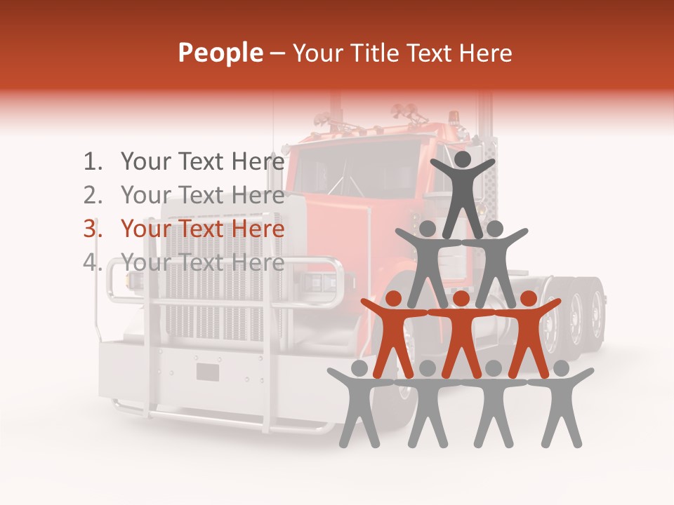 Copy Space White Cargo PowerPoint Template