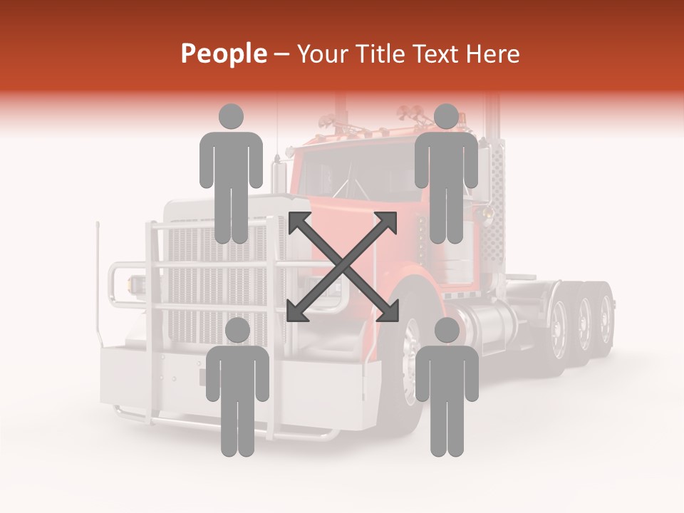 Copy Space White Cargo PowerPoint Template