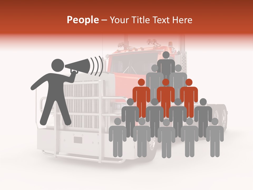 Copy Space White Cargo PowerPoint Template