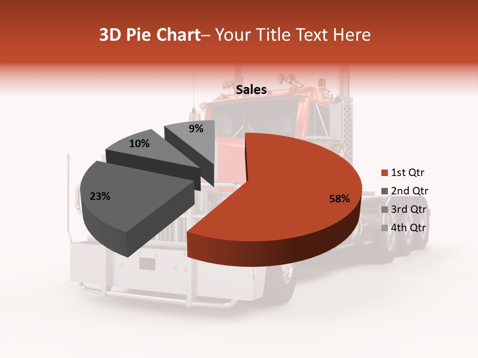 Copy Space White Cargo PowerPoint Template