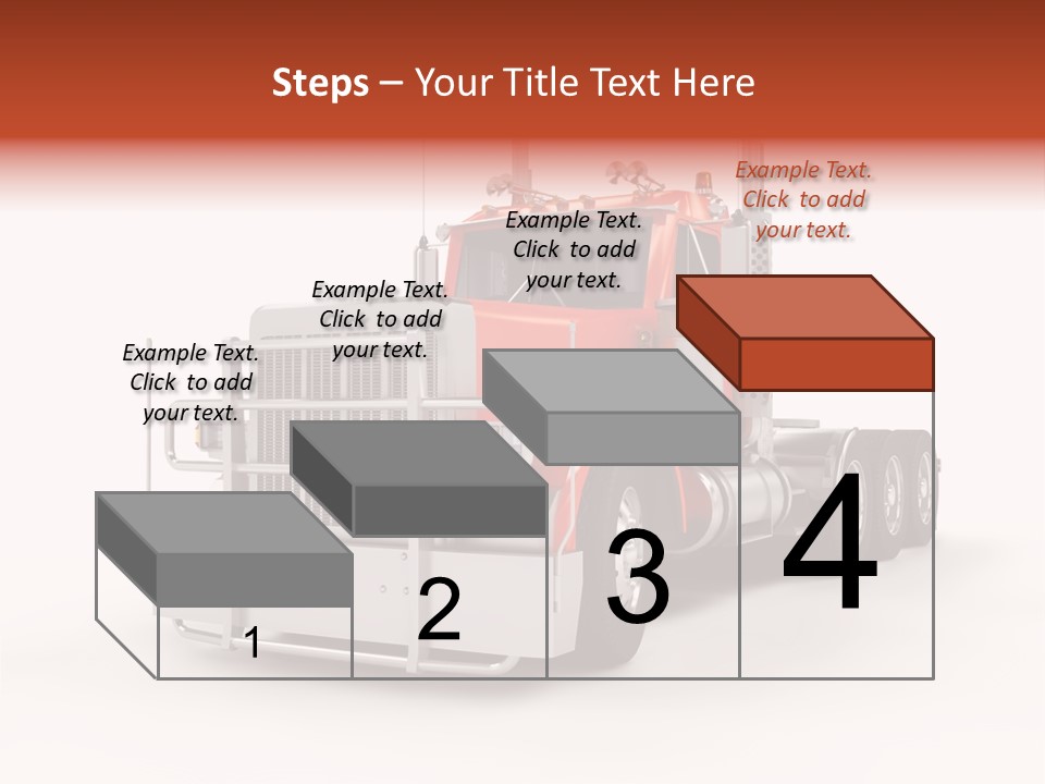 Copy Space White Cargo PowerPoint Template