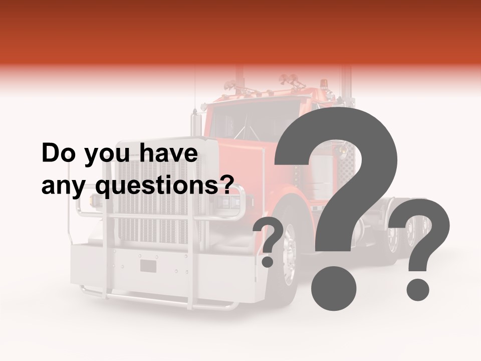 Copy Space White Cargo PowerPoint Template