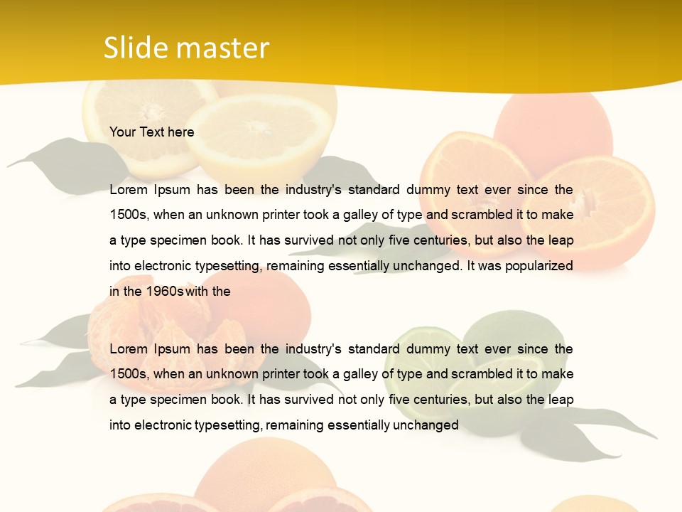 Ruby Mandarin Clementine PowerPoint Template