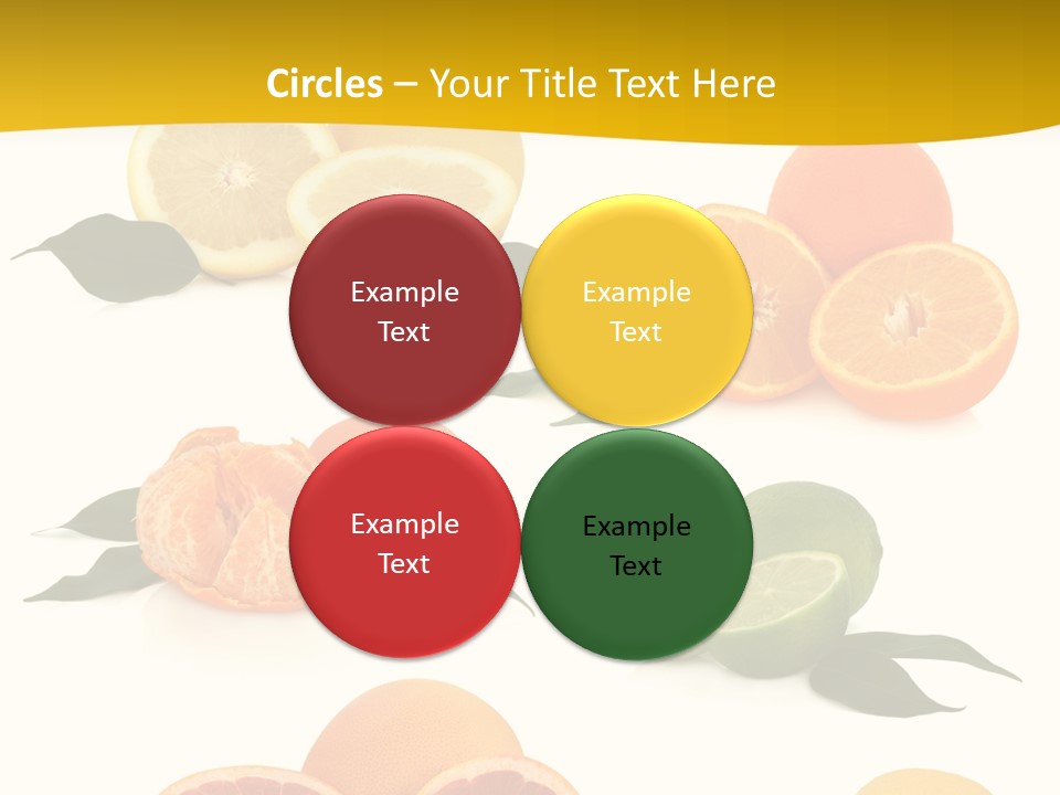 Ruby Mandarin Clementine PowerPoint Template