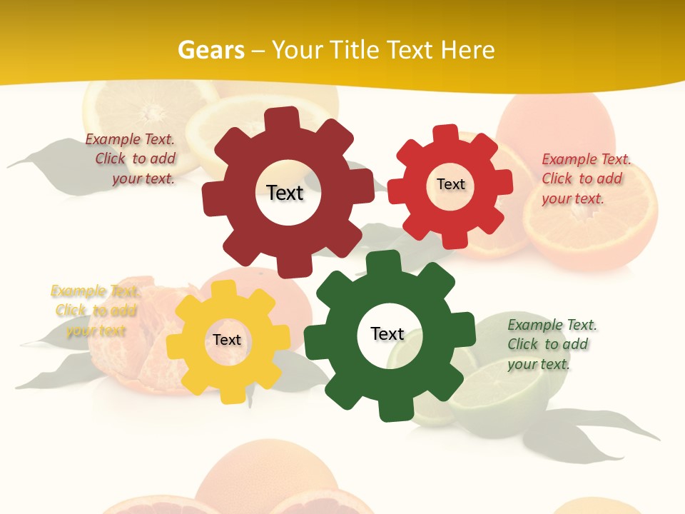 Ruby Mandarin Clementine PowerPoint Template