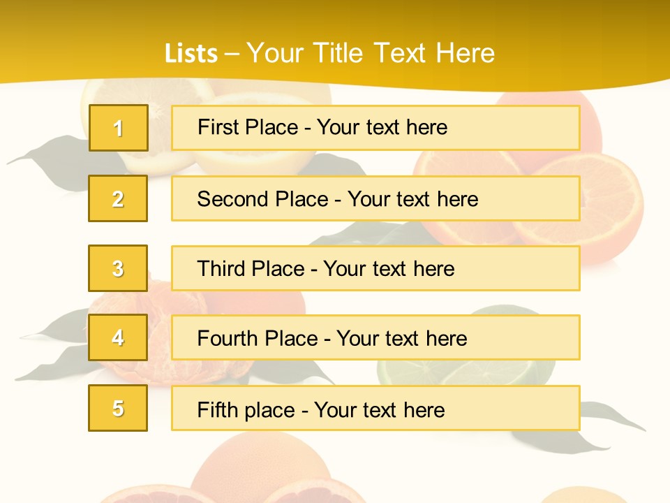 Ruby Mandarin Clementine PowerPoint Template