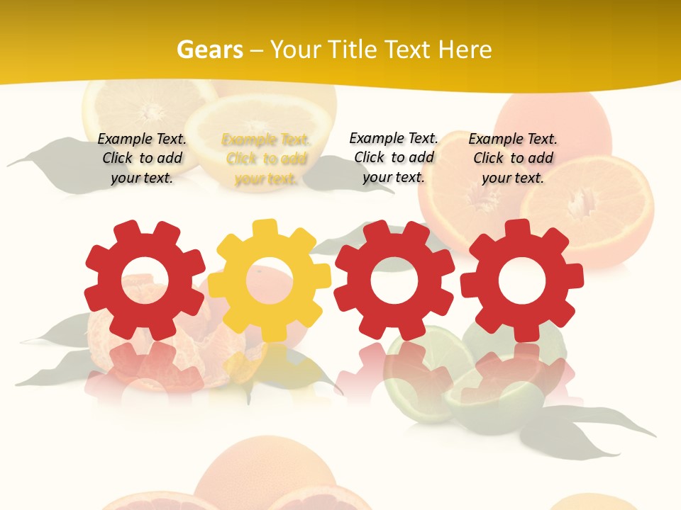 Ruby Mandarin Clementine PowerPoint Template