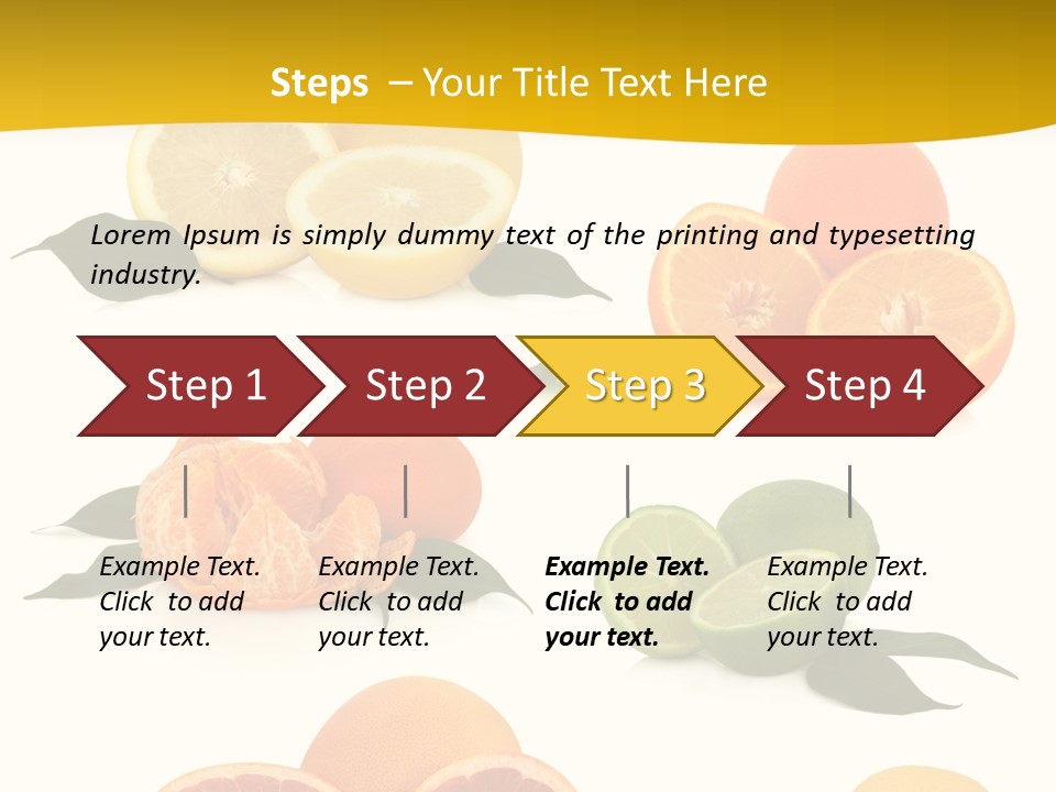 Ruby Mandarin Clementine PowerPoint Template