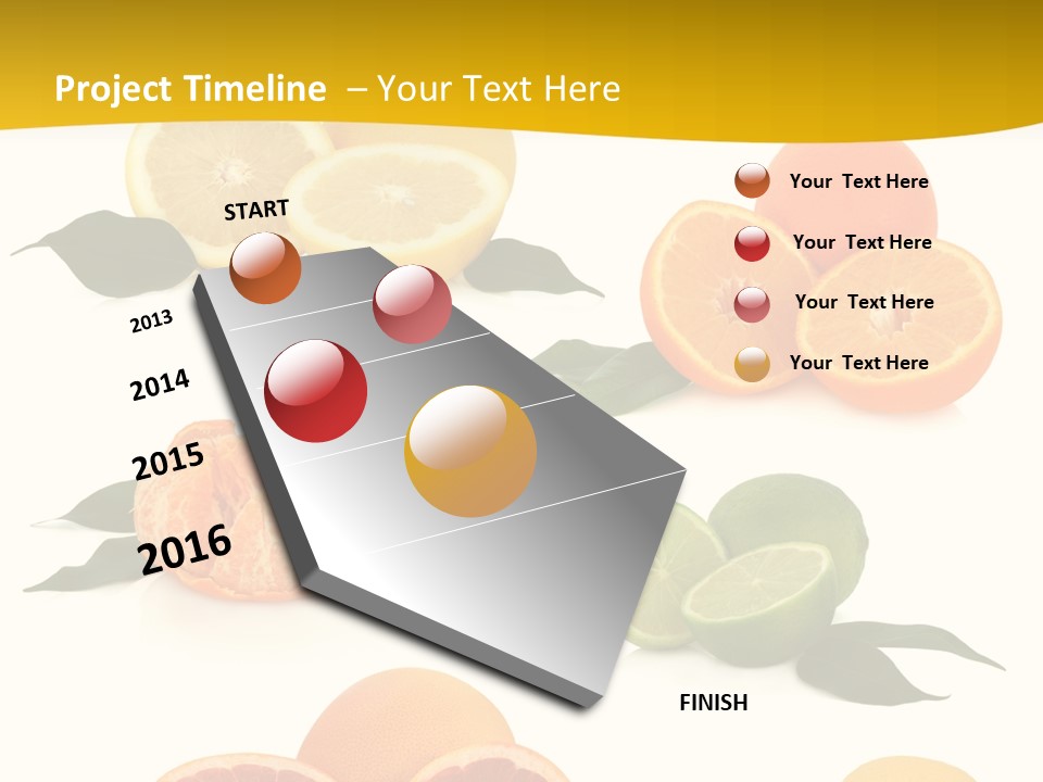 Ruby Mandarin Clementine PowerPoint Template