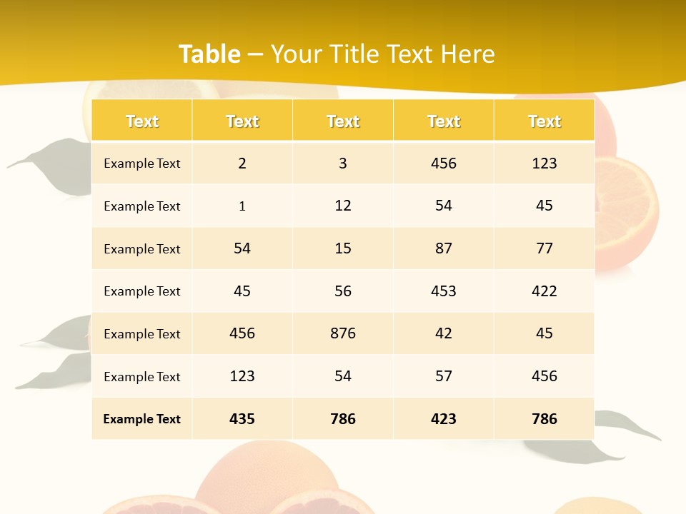 Ruby Mandarin Clementine PowerPoint Template