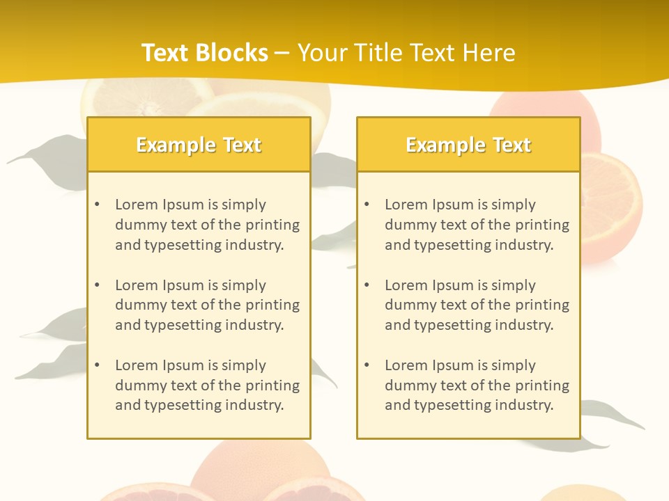 Ruby Mandarin Clementine PowerPoint Template