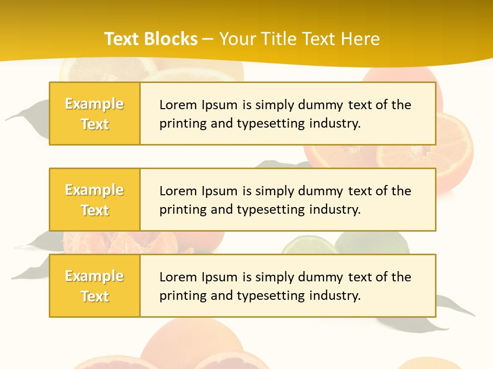 Ruby Mandarin Clementine PowerPoint Template