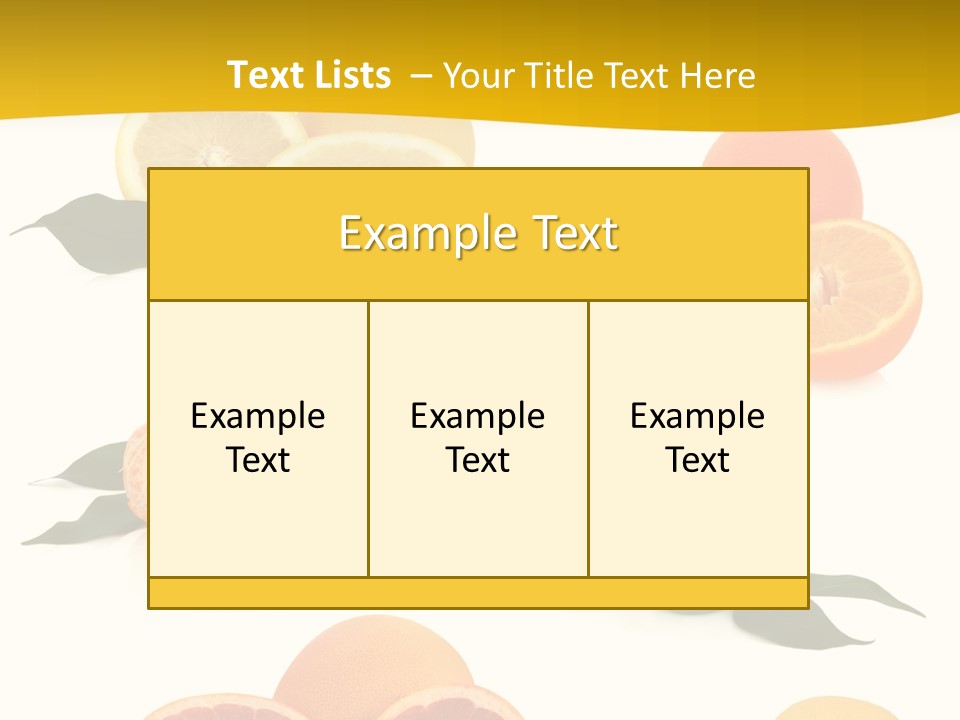 Ruby Mandarin Clementine PowerPoint Template