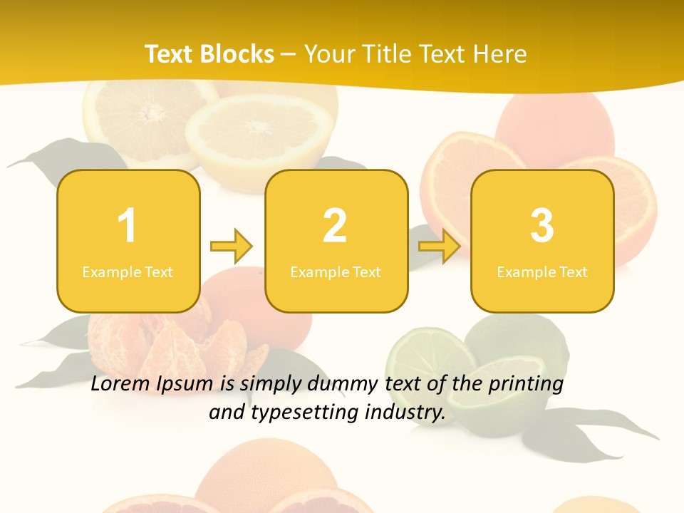 Ruby Mandarin Clementine PowerPoint Template