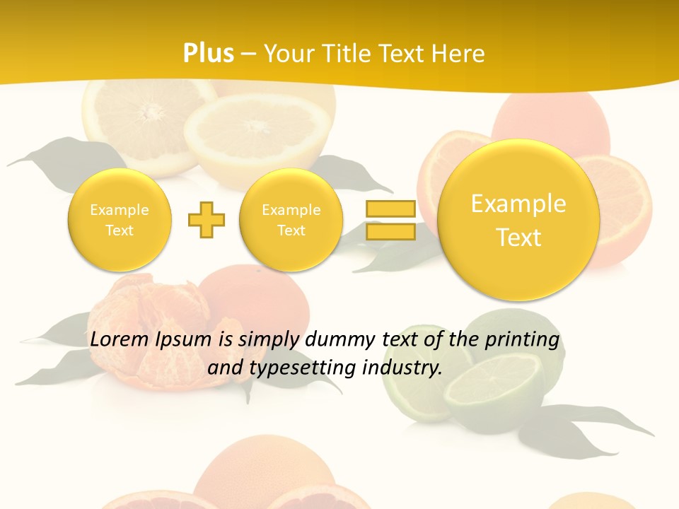 Ruby Mandarin Clementine PowerPoint Template