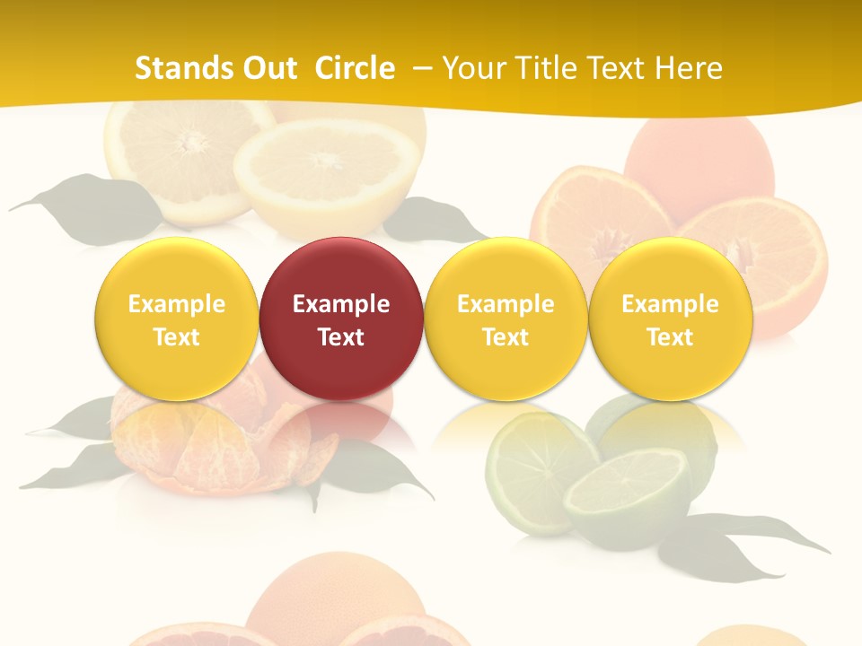 Ruby Mandarin Clementine PowerPoint Template