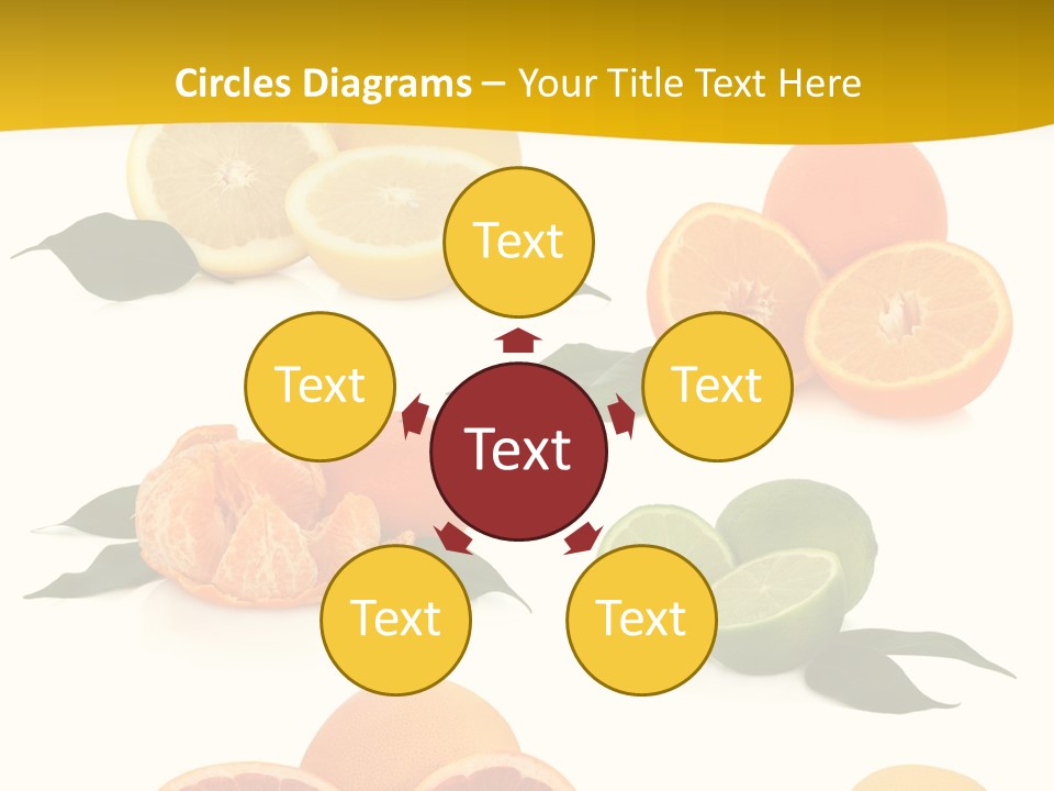 Ruby Mandarin Clementine PowerPoint Template