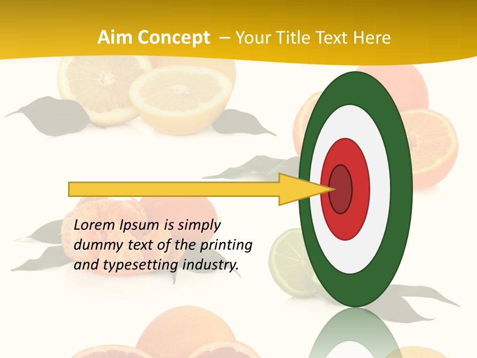 Ruby Mandarin Clementine PowerPoint Template