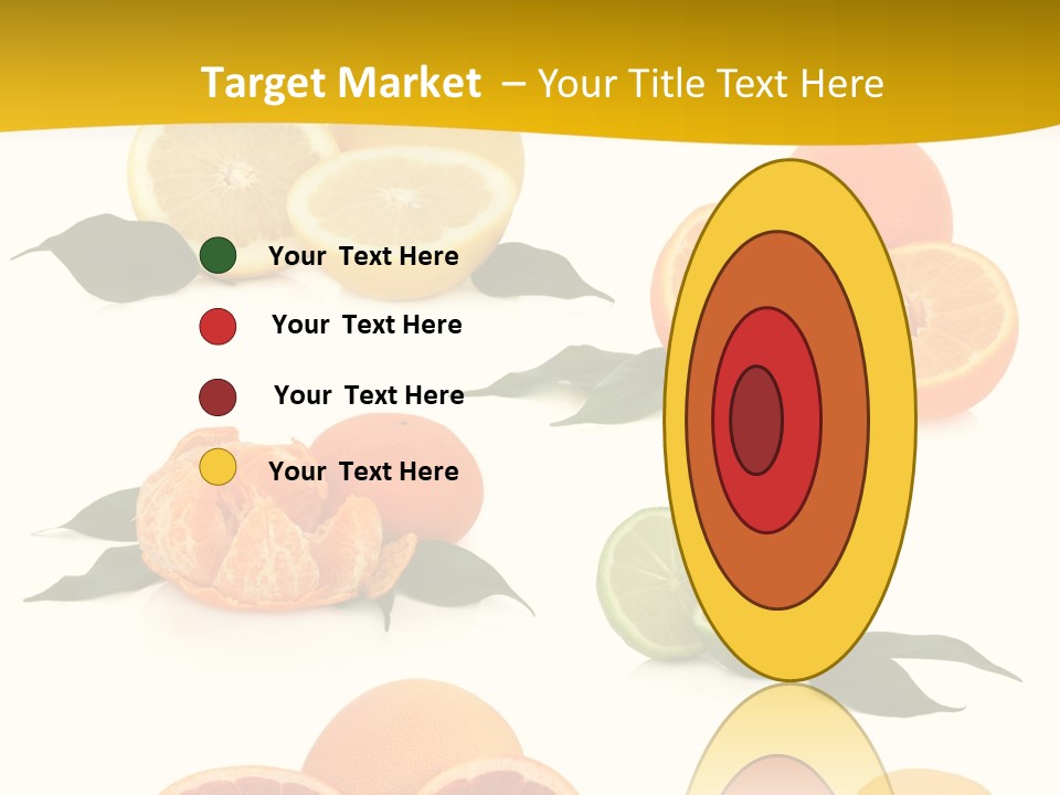 Ruby Mandarin Clementine PowerPoint Template