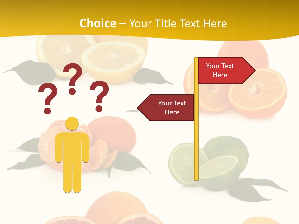 Ruby Mandarin Clementine PowerPoint Template