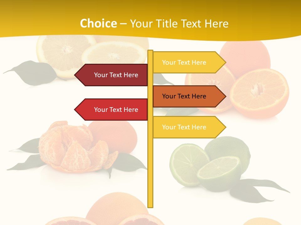 Ruby Mandarin Clementine PowerPoint Template